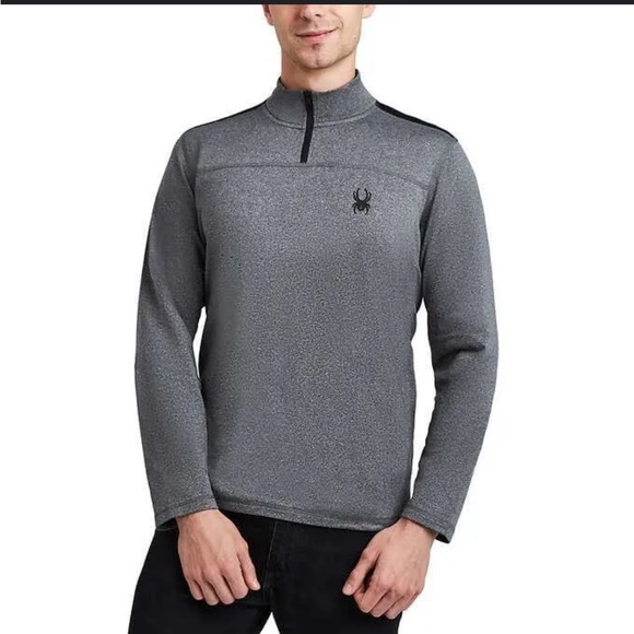 NWT Spyder Athletic Quarter Zip Long Sleeve Active Top - Picture 2 of 5